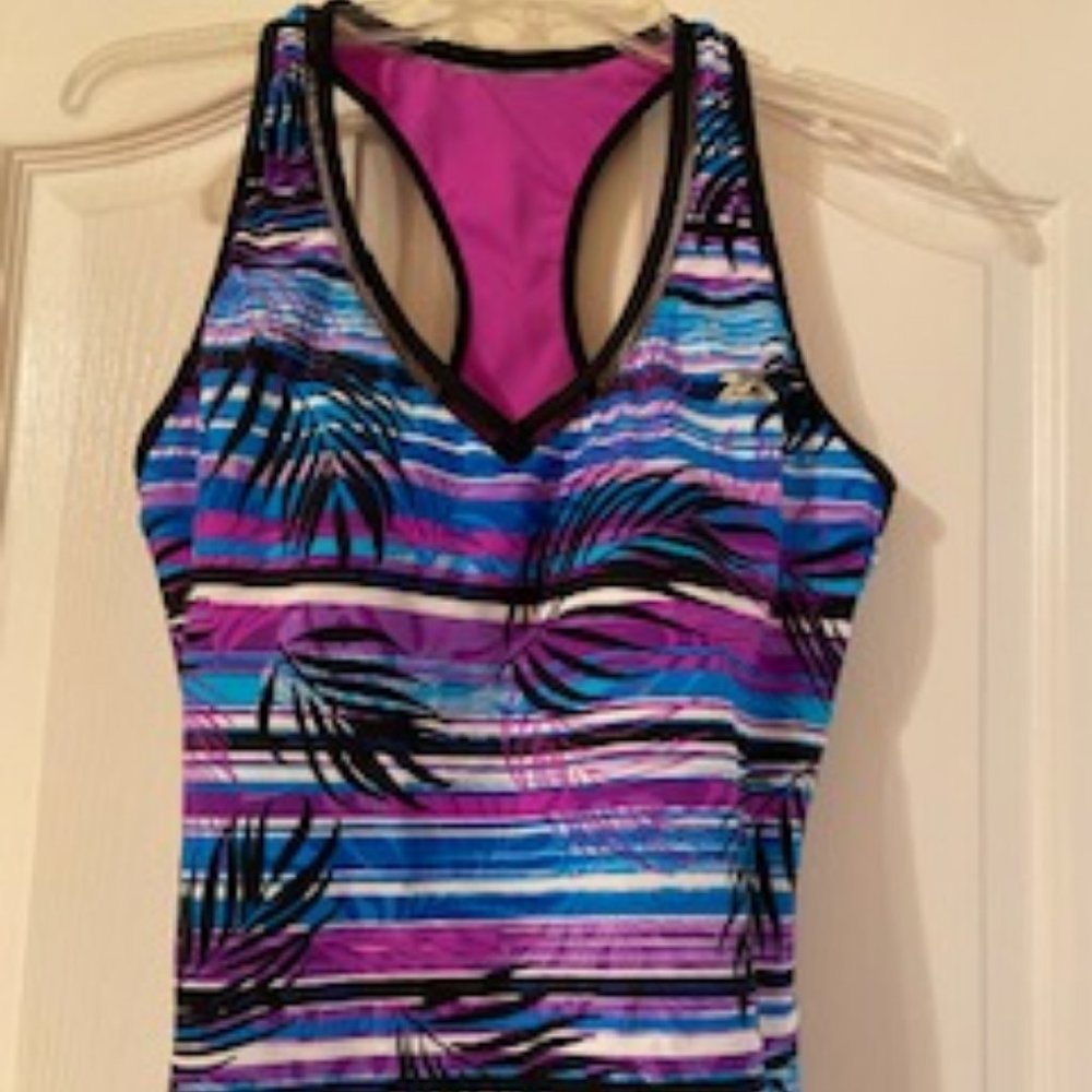 Size Medium.  Swim Tank Top.  Very bright colors